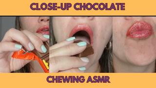 Close-Up Chocolate Chewing ASMR