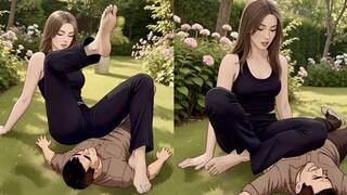 Tanya Barefoot Face Stomping and Facebusting