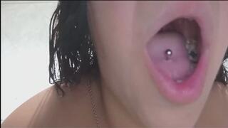 Close-ups of teeth, bad breath, uvula, and brushing