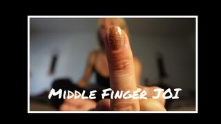 Middle Finger Shame Cum JOI Quickie