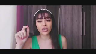 popping balloons in the mouth