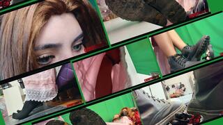 giantess aerith contra tiny tifa crushfoot 4k