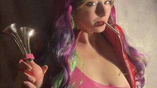 Smoking feisty FoxXX