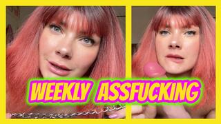 Bound Slave Weekly Assfucking
