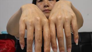 Asian model MARTINA humiliates you with her hand fetish