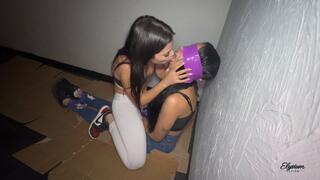 First kiss with bondage from the goddess Sophie Smith. Part 1