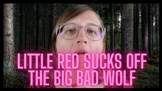 little red sucks off the big bad wolf