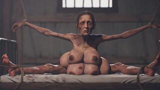 Old Granny with 6 Breasts in Bondage - Extremely Horny & Cumming Hard (AI)