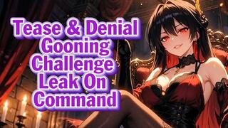 Tease & Denial Gooning Challenge – Leak On Command | Goddess Hiyori