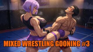 Mixed Wrestling Gooning #3: Thigh Queen's Crushing Goon Mat