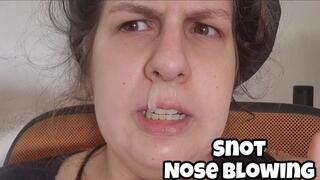 Week of Snot & Nose Blowing: Chubby Girl Sneezes and Blows Nose Monday to Friday POV