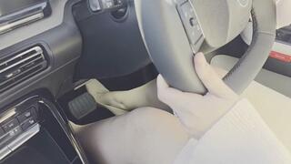 Driving Electic in Square Toe Heels