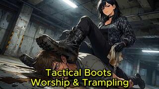 Tactical Boot Worship & Trample - Yuki Makes You Clean Then Crushes Your Face