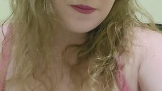 Stepmom Caught you Spying Teasing Her Huge Natural Boobs and Forbidding you To Cum