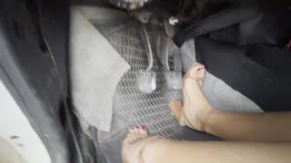 Dalilah test-drives the old Chevette before taking it home