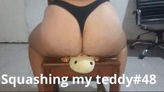 Squashing my teddy #48