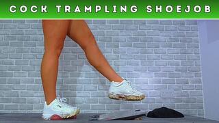 Trampling The Cum From Your Balls Under My Dirty Fila Disruptors (134) - Sole Cam - Trainer Trample CBT Crush Fetish Shoejob