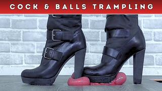 Stomping Your Tiny Cock & Balls Under My Miss Sixty Biker Boots (D85) - Five Clip Bundle - Trampling CBT Cockbox - HUGE Discount!!!!