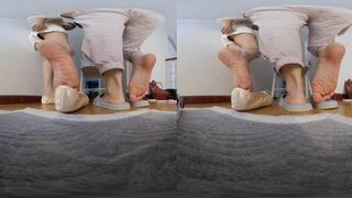 3DVR180 YIDE ballet shoe sole with smelly feet and flattened shape