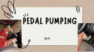 white boots pedal pumping