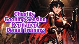 Chastity Gooning Session – Permanent Denial Training | Goddess Hiyori