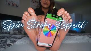 “Spin Stroke Repeat” [OILY FEET + JOI]