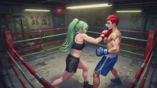 Mixed Boxing Fantasies #31B: My Erotic Ring Domination (Animated)