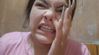 Rubbing my nose is infuriating, and I'm trying to pick my nose.