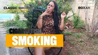 Smoking a cigarette while leaving high heels hanging (3)