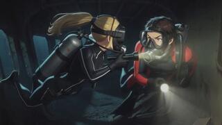 Deep Wreck Dive Breath Holding Training - Intense Underwater Air Sharing & Close Contact