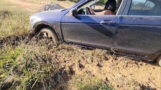 Wrong Turn Lead To Tire Spinning And SUNK In MUD!