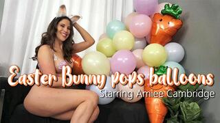 Easter Bunny pops balloons - Starring Amiee Cambridge [1080p]