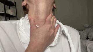 Long thin neck deep throat