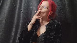 CHAIN SMOKING ADDICTION – Two Cigarettes, Heavy Smoke Exhale Session (Close POV)