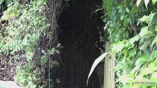 THIS SLUTTY MILF OFFERS HER HOLES TO THE POOL MAINTENANCE MAN