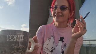 COFFEE & CIGARETTES Addiction – Late Morning Chain Smoking on the Balcony (Slow Deep Inhales)