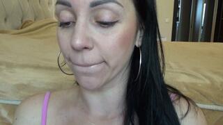 yawn at the bright light from the window