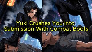 Combat Boot Trampling - Yuki Crushes You Into Submission With Tactical Boots