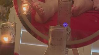 Beautiful Findom Feet Witchcraft Fantasy Candlelight
