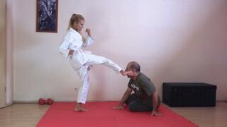 CECILIA - Lethal Karateka Feet - Fight, Bully! - EXTREME Punishment With Kicking And Stomping (BONUS THE GOPRO VERSION OF THE CLIP)