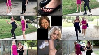 Verawonder & Candy Cinderella Syndrome One Shoe Hopping in Flip Flop (in HD 1920X1080)