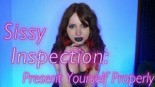 Sissy Inspection: Present Yourself Properly - Sissy Training, Feminization, Femdom 720p wmv