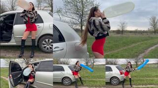 Popping and spitting session (custom video)