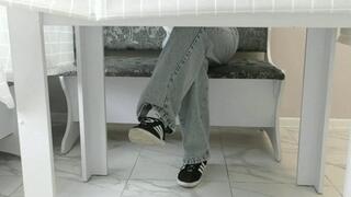 You are sitting in the chair and toe wiggling in your sneakers deep and hard MP4 FULL HD 1080p