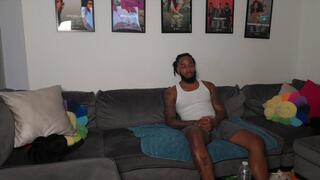 black man jacking off with the homie