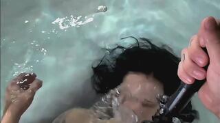 Underwater blowjob - behind the scenes with meta goggles