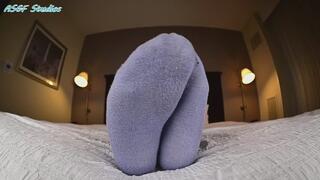 Hunny's worn dirty socks fresh out of her boots - MP4