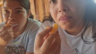 How many tangerines can the girls eat?