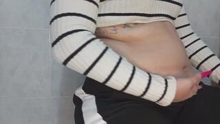 My bloated stomach is completely natural.