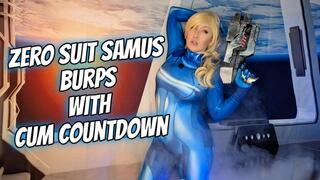Zero Suit Samus Burps With Cum Countdown